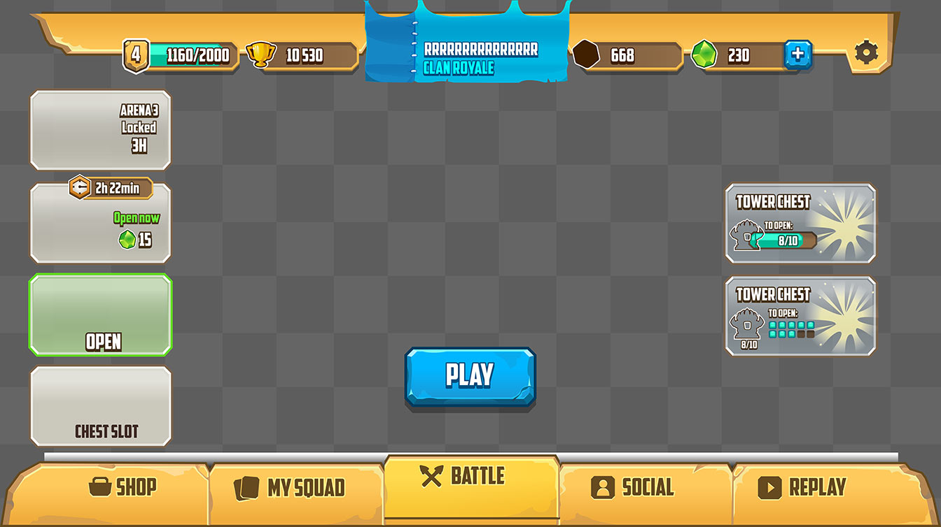 Early Badland Brawl UI visual style