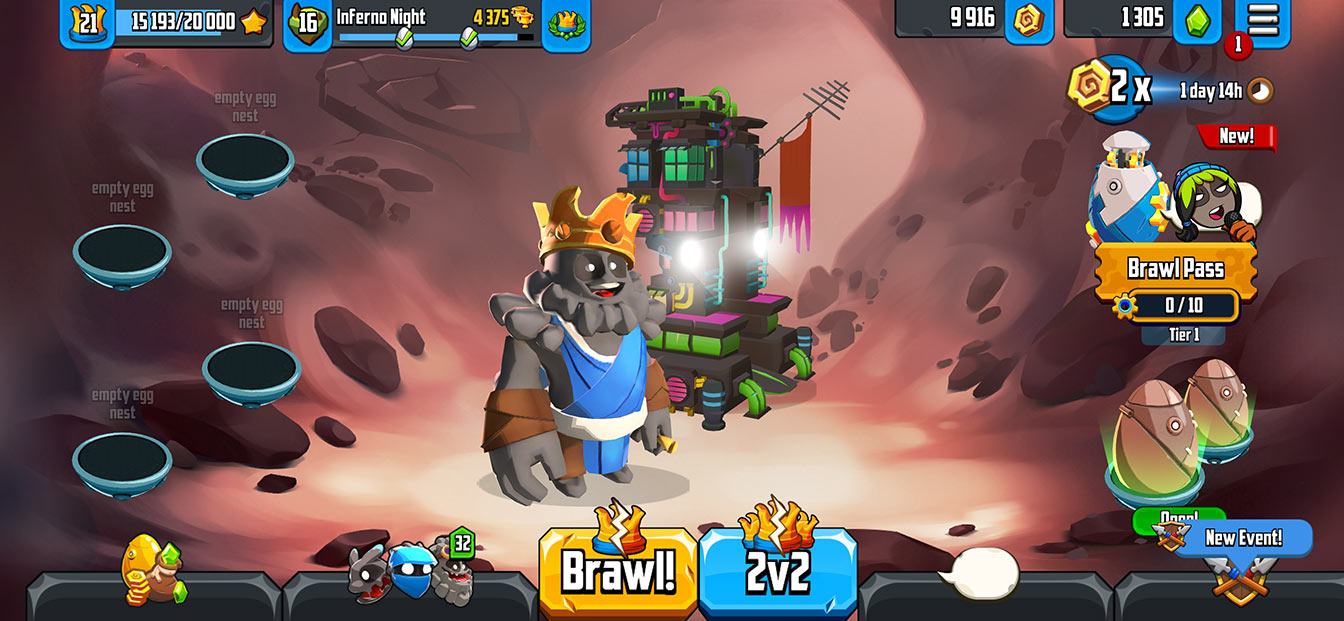 Final Badland Brawl UI visual style