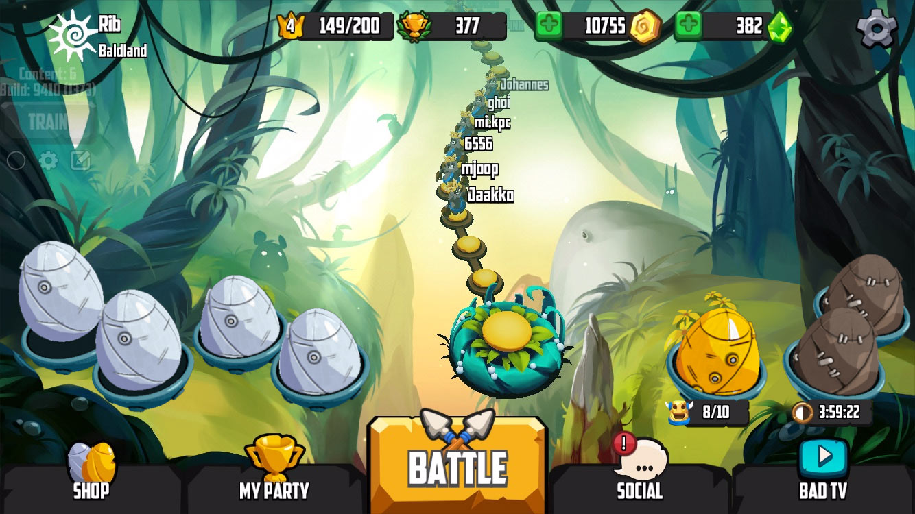 Middle-stage Badland Brawl UI visual style