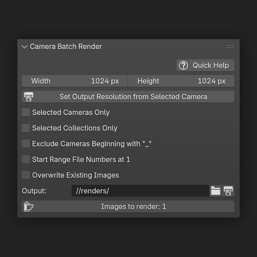 Camera Batch Render