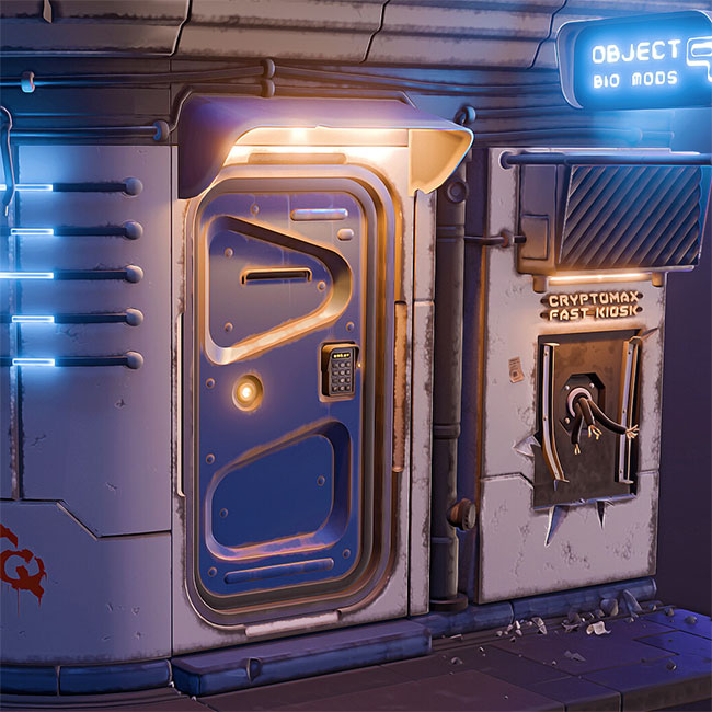 Sci-Fi building corner